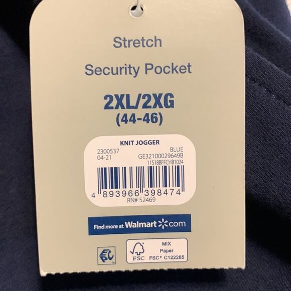 George size 2XL joggers with drawstring waist and front/back pockets.  NWT - Picture 2 of 10